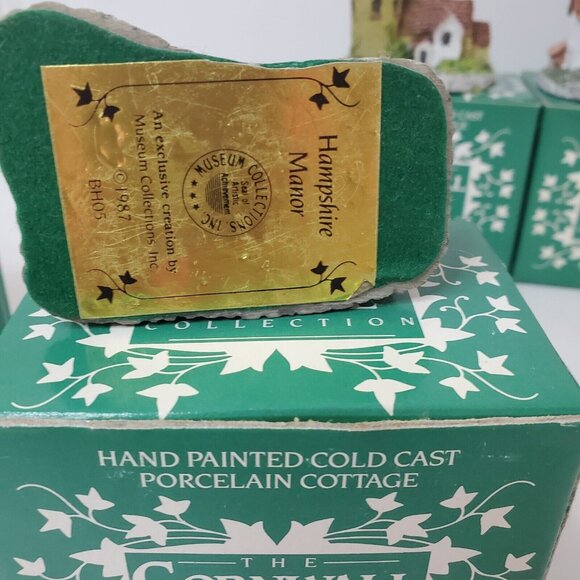 Cornwall Cottage Collection Set of 6 Vintage 1987 Hand Painted Museum Collection - Picture 10 of 16